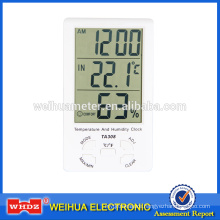 Digital Thermometer with Humidity Build-in & External Sensor Temperature And Humidity Clock TA308